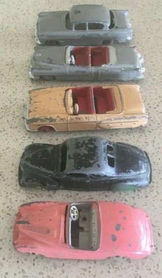 Vintage Dinky Cars Set Of 5