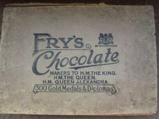 Wooden Fry ' s Chocolate Queen Alexandra London England Advertising 2