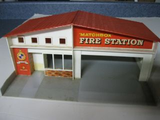 Vintage 1960s Matchbox Fire Station Gift Set