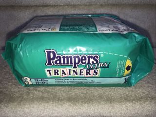 Rare Vintage 90 ' S Pampers Ultra Trainers Pants Diapers - Size 3 / 32 - 49 lbs 2