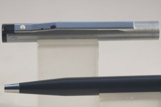 Vintage Sheaffer Trz Ballpoint Pen,  Black With Chrome Trim