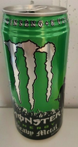 Monster Energy Drink // Heavy Metal [sku: 018 | Ball ] 32oz Can | Ribbed Top