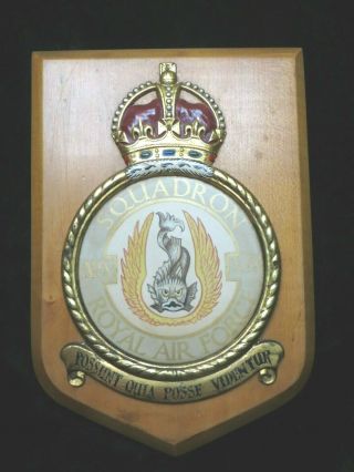 Wwii British Royal Air Force,  19th Squadron Decorative Wooden Plaque (3190)