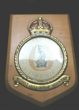 WWII British Royal Air Force,  19th Squadron Decorative Wooden Plaque (3190) 3