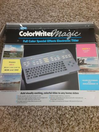 Sima Color Writer Plus Full Color Special Effects Electronic Titler Model Scw - 2