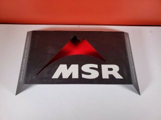 Msr Mountain Safety Research Store Display Advertise Metal Slatwall Sign [bd05]