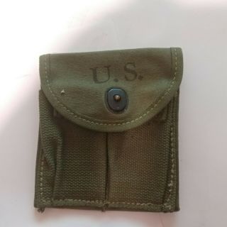 Wwii Us M1 Carbine Butt Stock Ammo Pouch 1943 Od Green