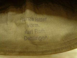 Interesting German Cap Belong To Karl Roth ?. ,  Panzer Regiment 1939 - 45.