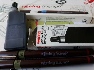 Rotring Isograph Pen 0.  30mm Technical Drawing Ink Pen Drawing Ink