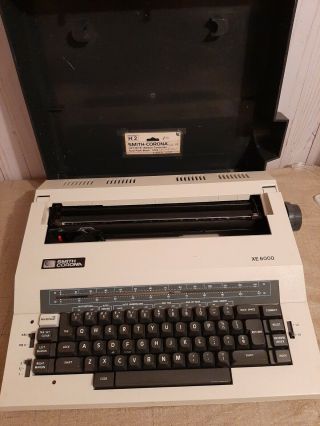 Smith Corona Portable Electric Typewriter With Case,  Xe 6000