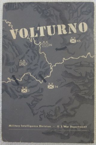 Ww2 5th Us Army Italy Unit History Book From The Volturno To Winter Line 1943