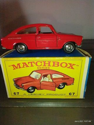 Matchbox Lesney 67 Vw 1600 Tl With No Patent.  Very Rare