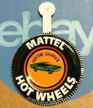 Custom Dodge Charger Button Hot Wheels Redline1968 Mopar Straight Tab