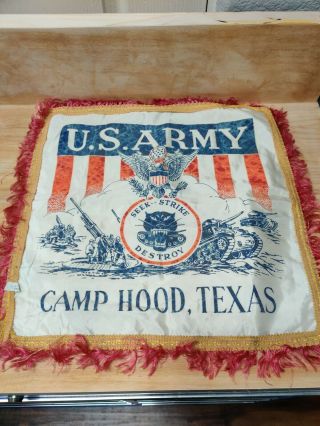 Us Army Camp Hood Texas Tank Destroyers Sweetheart Pillow Cover