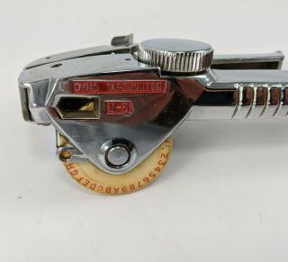 Vintage Dymo Tapewriter M - 5 Label Maker Chrome Plated Metal