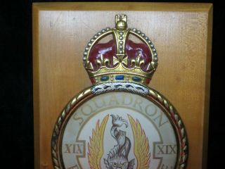 WWII British Royal Air Force,  56th Squadron Decorative Wooden Plaque (3191) 2