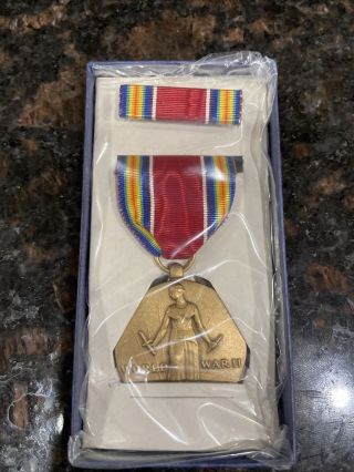 World War Ii Wwii Us Army Navy Marine Corps Victory Campaign Medal Ribbon