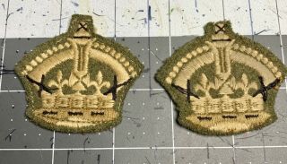 British / Canadian Army Warrant Officer Class 2,  Csm,  Ww2 Ranks Badge