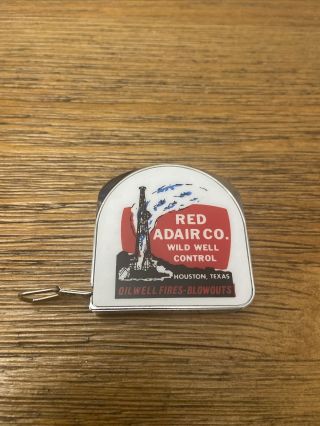 Vintage Red Adair Co.  Wild Well Control Oil Well Fires Blowout Tape Measure Rare