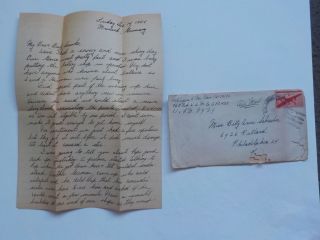 Wwii Letter 1945 German Pows Can 
