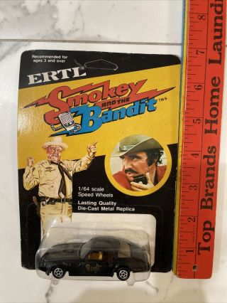 Vintage 1980 Ertl Smokey And The Bandit 1883 Toy Car 1:64 In Pack