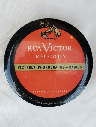 Rca Victor Records Victrola Phonograph Radio Celluloid Cleaner Vintage Old Sign