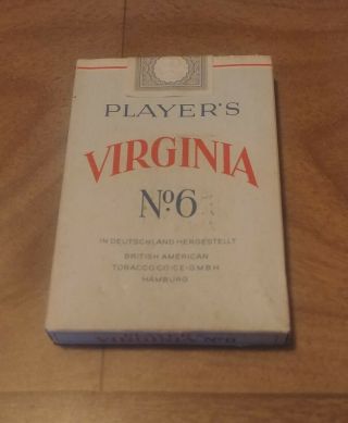 Vintage Pack Of Virginia Cigarettes Ww2 Era German?