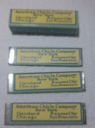 3 1920 ' s Sen - Sen Gum Sticks & Outer Wrapper American Chicle Co.  York 2