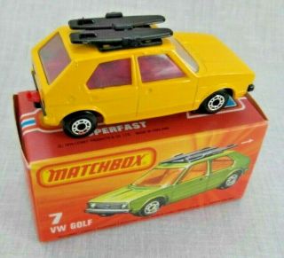 Matchbox Superfast 7c.  Volkswagen Golf.  Boxed. 2