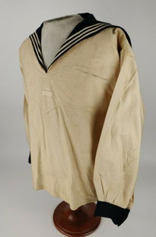 Pre Wwii Ww2 Us Navy Usn Enlisted Private Dress Whites Cracker Jack Uniform Top