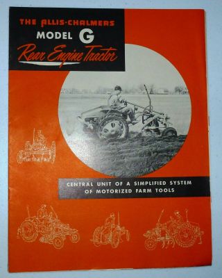Allis Chalmers G Tractor Sales Brochure 16 Pages