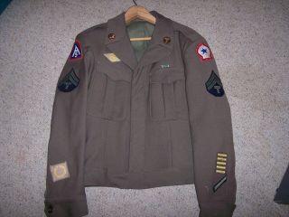 Ww Ii Us Army Ike Jacket And Cap
