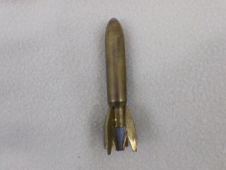 Great Ww 2 Us Shell Trench Art.  Of German V - 2 Rocket.  5 " High