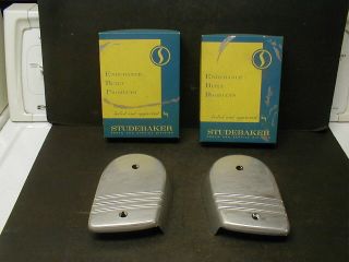 Oe Nos 1963 Studebaker Seat Hinge Covers - Rh & Lh In Boxes