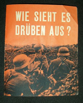 Ww2 British Propaganda Airdrop Surrender Leaflet Dropped 1945 By Raf