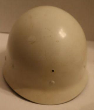 Us Wwii M - 1 Helmet Liner Painted White -