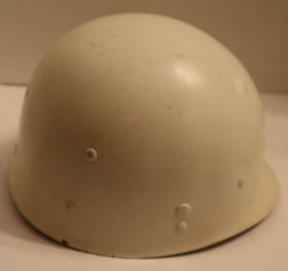 US WWII M - 1 Helmet Liner Painted White - 2