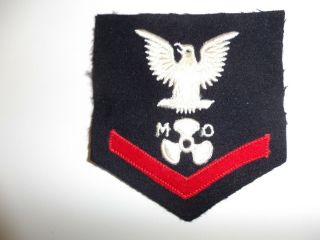 Nr73 Ww 2 Us Navy Rate Blue 3rd Class Mo Motor Machinist 