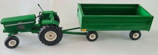 Olti Strike Toys Speelgoed Vintage Tractor Wagon Cart Pressed Steel Antique 1/16