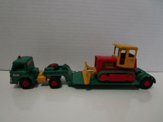 Vintage Matchbox King Size Ford Tractor/dyson Low Loader,  Case Tractor -