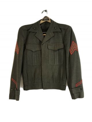 Ww2 Usmc Ike Jacket 1943 Dated And Named