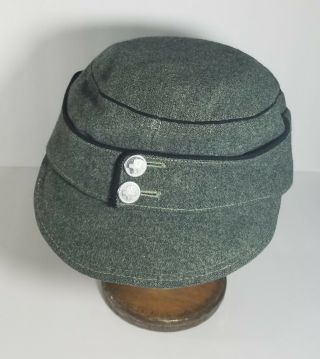 Vintage Ww2 Wwii Swiss Army Military Wool Field Cap Hat Switzerland Ear Flaps 58