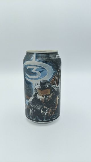Halo 3 Limited Edition Game Fuel Mountain Dew Can Collectible.  Full