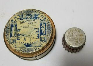 Vintage Tin Stein ' s Face Powder and Rouge Theatrical makeup 2