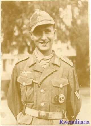 Port.  Photo: Best Wehrmacht Afrika Korps Obergefreiter W/ Medals; Tripolis 1941
