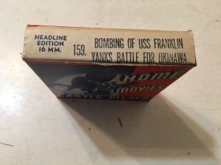 Vintage Castle Films 16mm Yanks Battle For Okinawa Bombing Of Uss Franklin