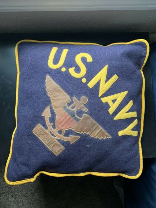 Wwii U.  S.  Navy Pillow Navel Air Station Pasco,  Washington Ww2