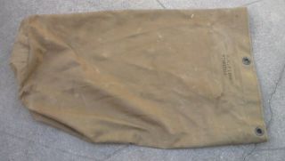 Old Vintage WW2 era US Military Soldier ' s Canvas Duffel Bag in 2