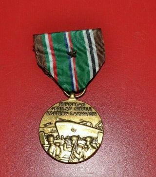 Wwii Us European African Middle Eastern Campaign Medal Pin Wwii Eto