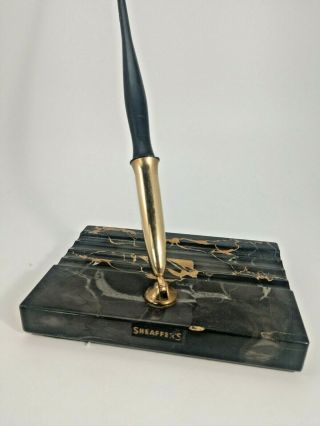 Vintage Sheaffer Desk Fountain Pen Holder 5 X 3 1/2in